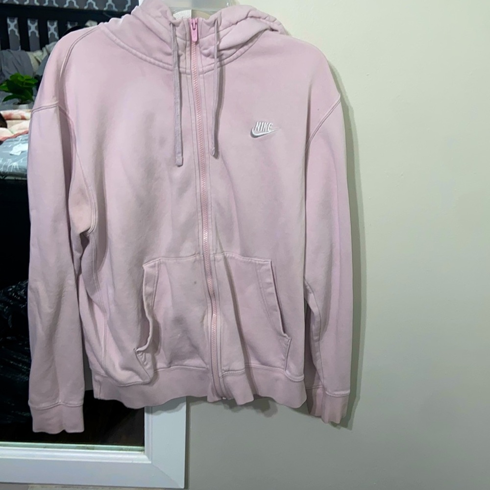 Pink Nike hoodie
